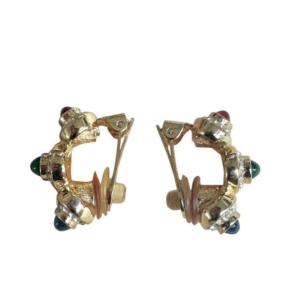 Vintage Christian Dior “Jewels of India” Clip-On Earrings - Picture 8 of 9